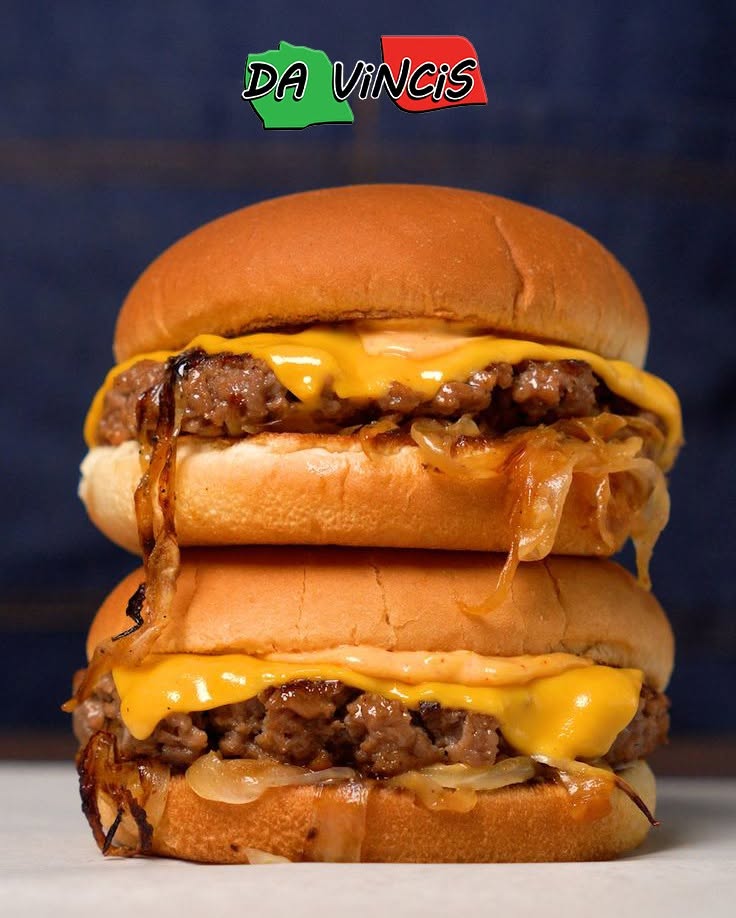 two burgers served at Da Vincis takeaway in Newcastle